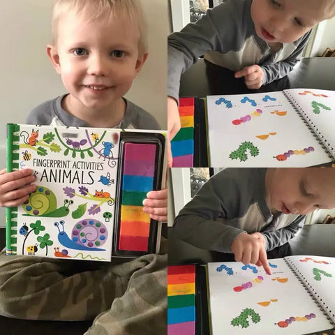 Creative Fingerprint Art Kit for Kids - Unleash Your Kids Creativity! Teeny Pandas