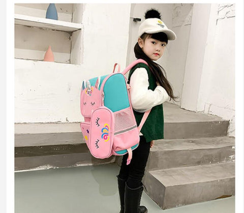 School Rolling Backpack for Girls with Pencil Case and Lunch Bag