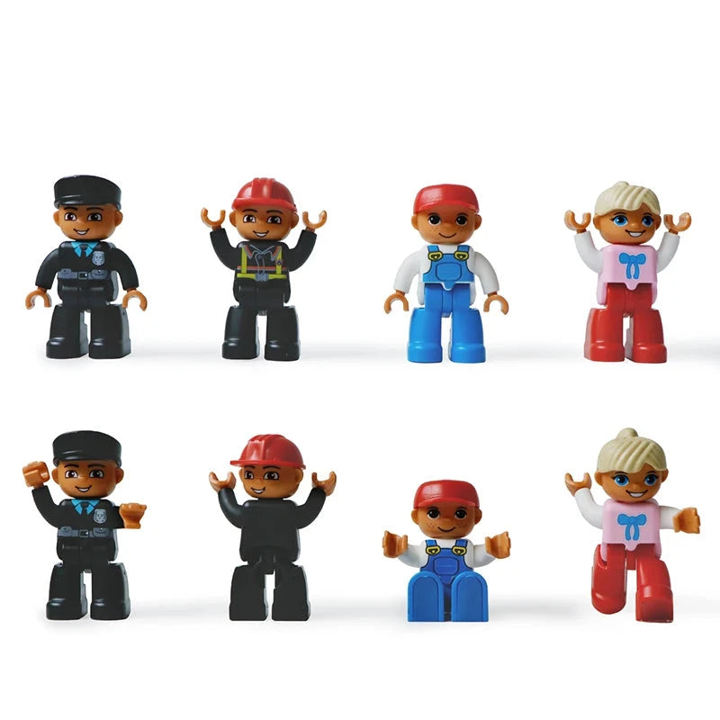 Magnetic Community Figures - 4pcs Toy People Magnetic Tiles Accessories!