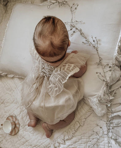 Baby’s Princess Butterfly Romper – Newborn Bodysuit with Wings
