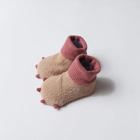 Cute Autumn and Winter Newborn Socks with Dinosaur Fingers
