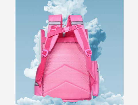 School Rolling Backpack for Girls with Pencil Case and Lunch Bag