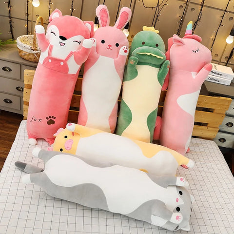 Long Cartoon Animal Plushies
