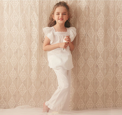 Princess Short Sleeve Sleepshirt Nightgown – Square Neck Summer Sleepwear