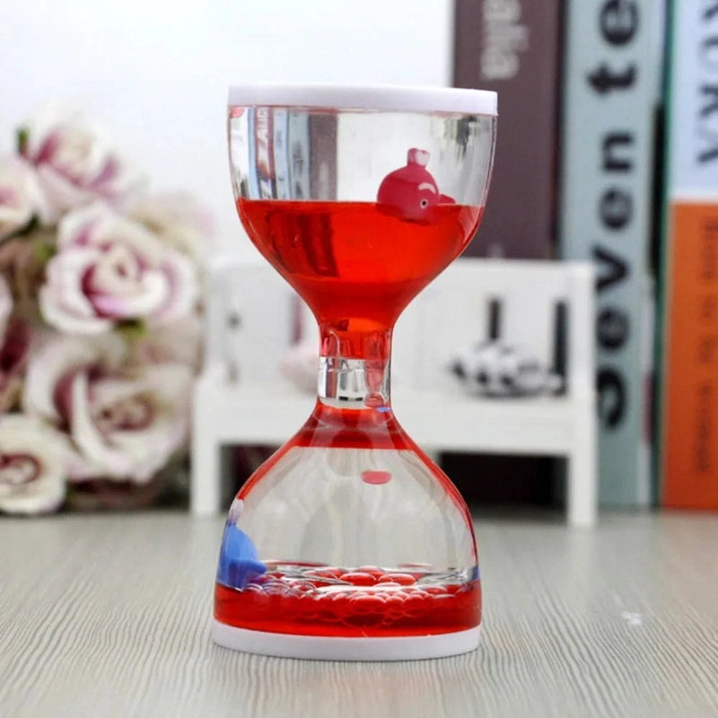 Hourglass Liquid Motion Timer for Relaxation and Focus Teeny Pandas