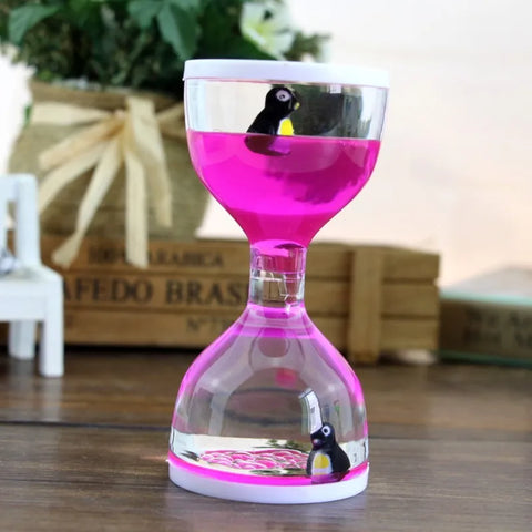 Hourglass Liquid Motion Timer for Relaxation and Focus Teeny Pandas