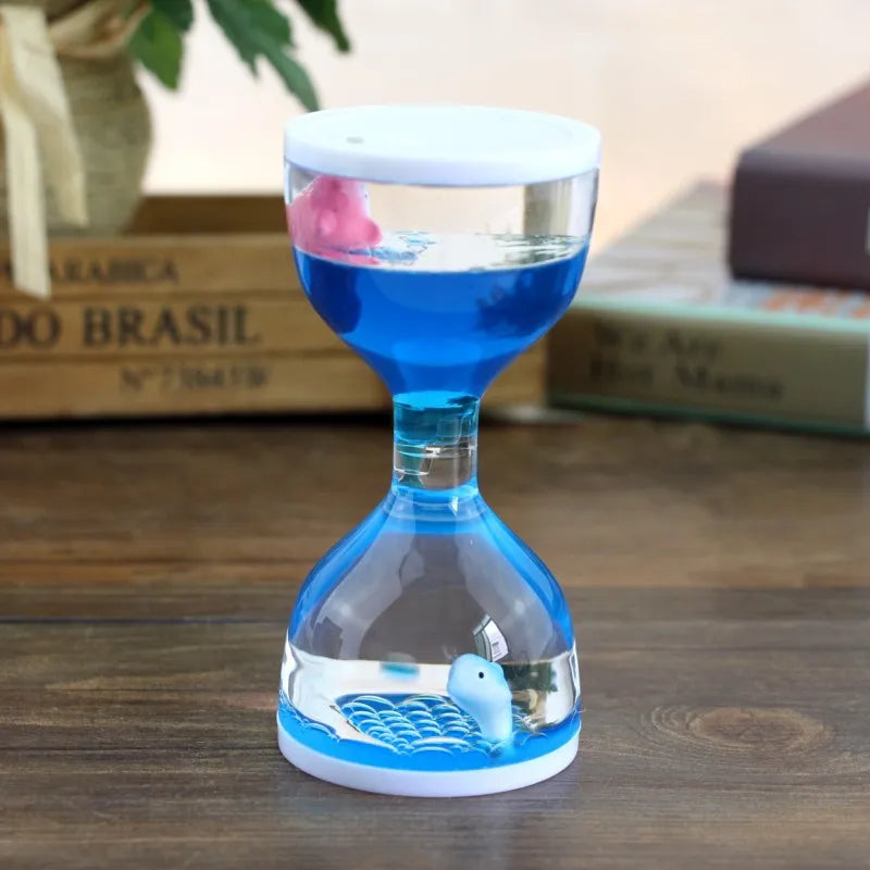 Hourglass Liquid Motion Timer for Relaxation and Focus Teeny Pandas