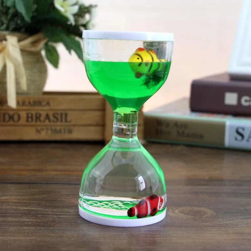 Hourglass Liquid Motion Timer for Relaxation and Focus Teeny Pandas