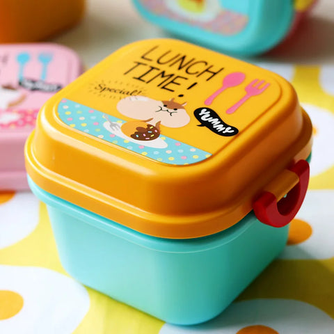 Adorable Cartoon Kids Lunch Box – Safe, Durable & Easy to Use Teeny Pandas