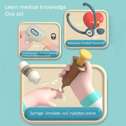 Doctor's Kit for Kids - Interactive Medical Play Set with Accessories! Teeny Pandas