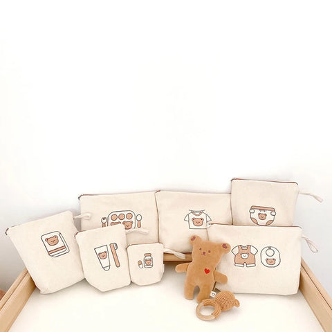 7 Waterproof Organizer Set for Baby Essentials - Versatile and Multi-functional! Teeny Pandas