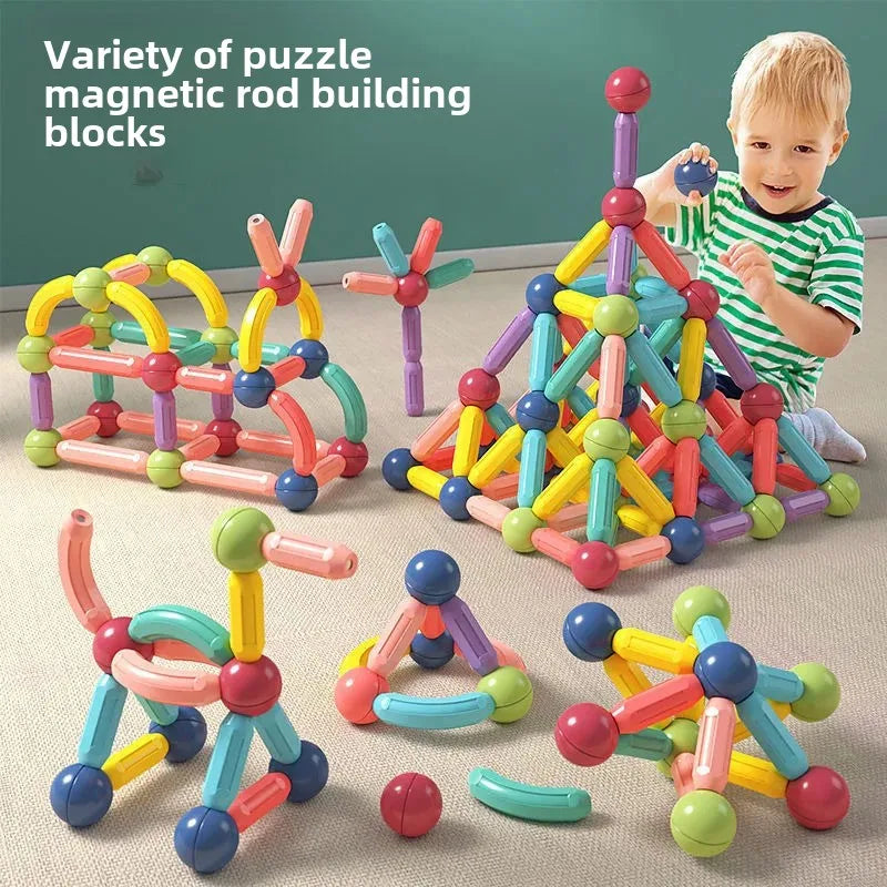 Magnetic Building Sticks Set for Kids | Fun, Educational, and Creative Play Teeny Pandas