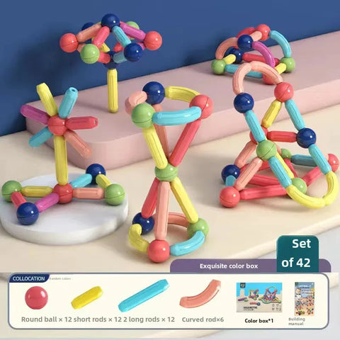 Magnetic Building Sticks Set for Kids | Fun, Educational, and Creative Play Teeny Pandas