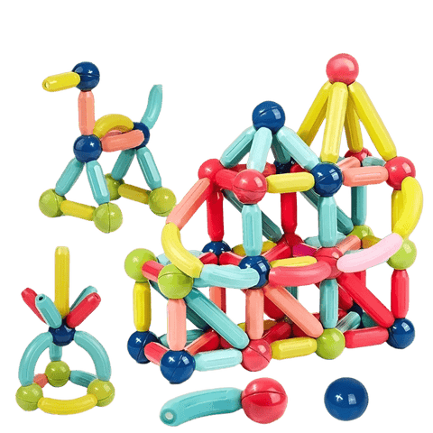 Magnetic Building Sticks Set for Kids | Fun, Educational, and Creative Play Teeny Pandas