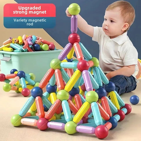 Magnetic Building Sticks Set for Kids | Fun, Educational, and Creative Play Teeny Pandas
