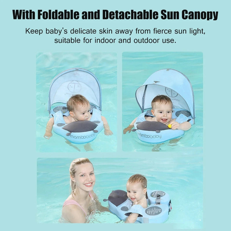 Blue Baby Swim Float - For Safe and Fun Swimming Experience! Teeny Pandas