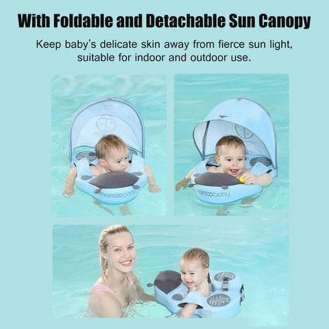 Blue Baby Swim Float - For Safe and Fun Swimming Experience! Teeny Pandas