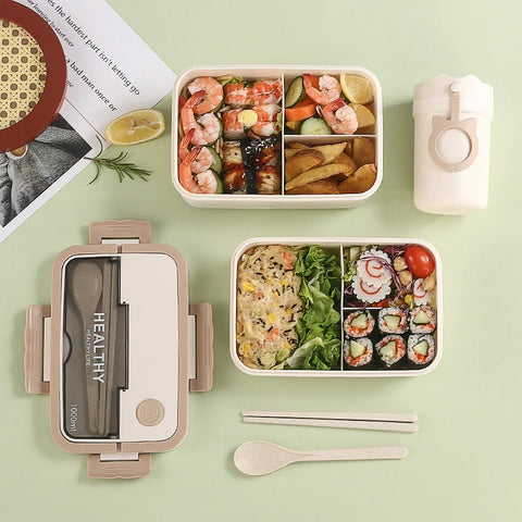 Kid’s Insulated Bento Lunch Box – Leakproof, Microwave-Safe! Teeny Pandas