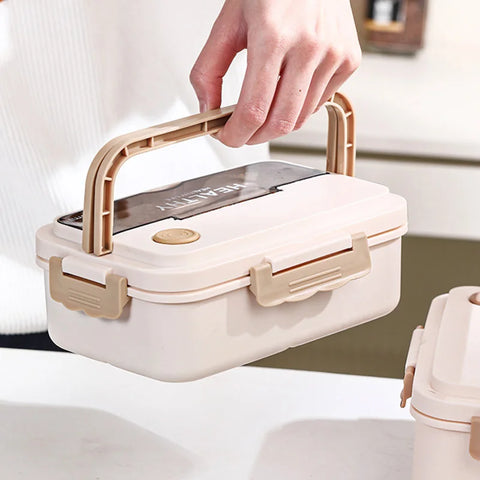 Kid’s Insulated Bento Lunch Box – Leakproof, Microwave-Safe! Teeny Pandas