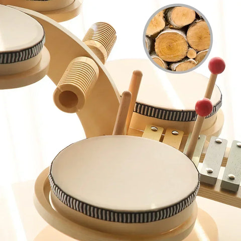 Montessori 7 in 1 Creative Music Set Teeny Pandas