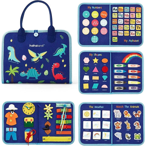 Montessori Busy Board for Toddlers - Sensory Learning Toy Teeny Pandas