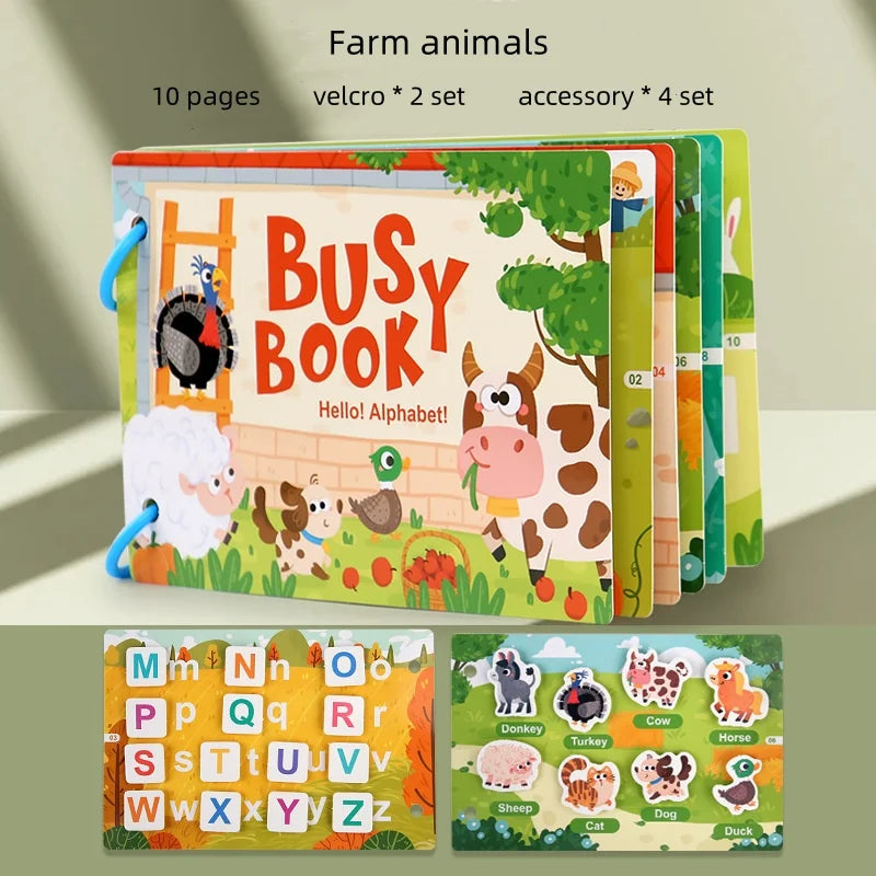 Montessori Busy Book| Hands-On Learning and Development Teeny Pandas