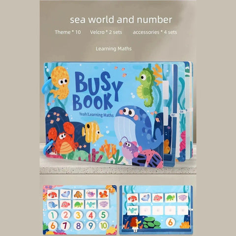 Montessori Busy Book| Hands-On Learning and Development Teeny Pandas