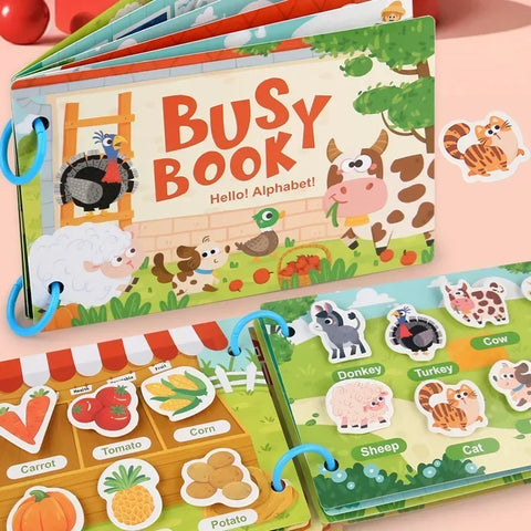 Montessori Busy Book| Hands-On Learning and Development Teeny Pandas