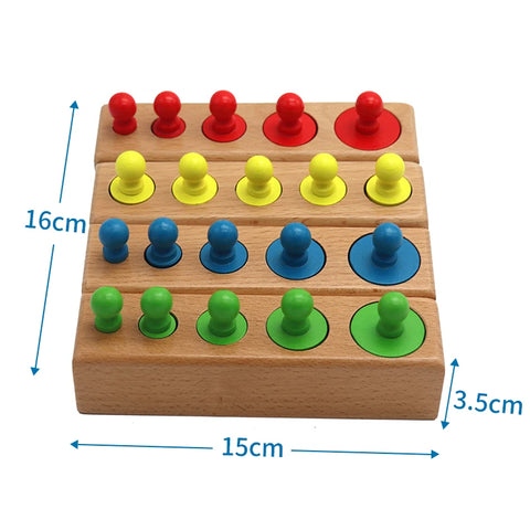 Montessori Cylinder Socket Puzzles Teeny Pandas