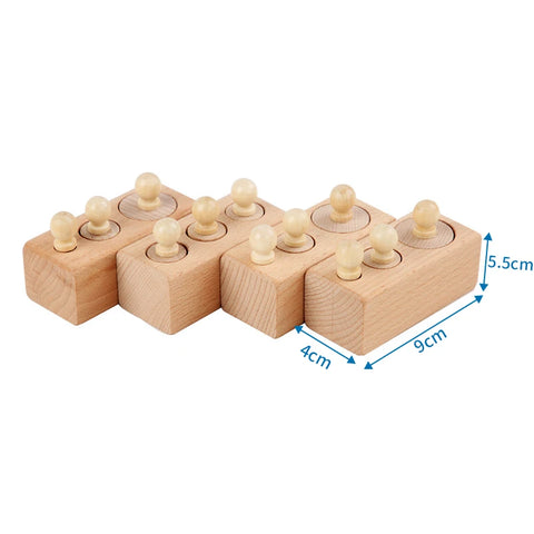 Montessori Cylinder Socket Puzzles Teeny Pandas