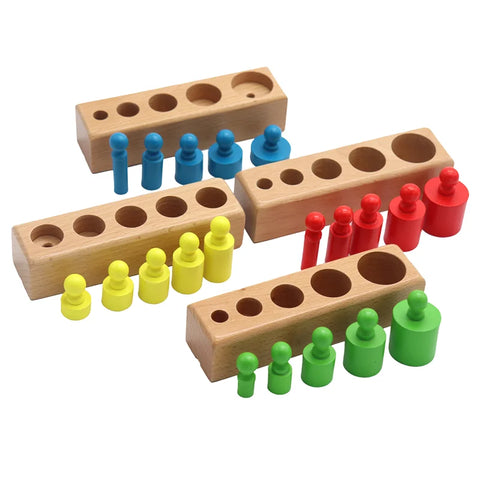 Montessori Cylinder Socket Puzzles Teeny Pandas