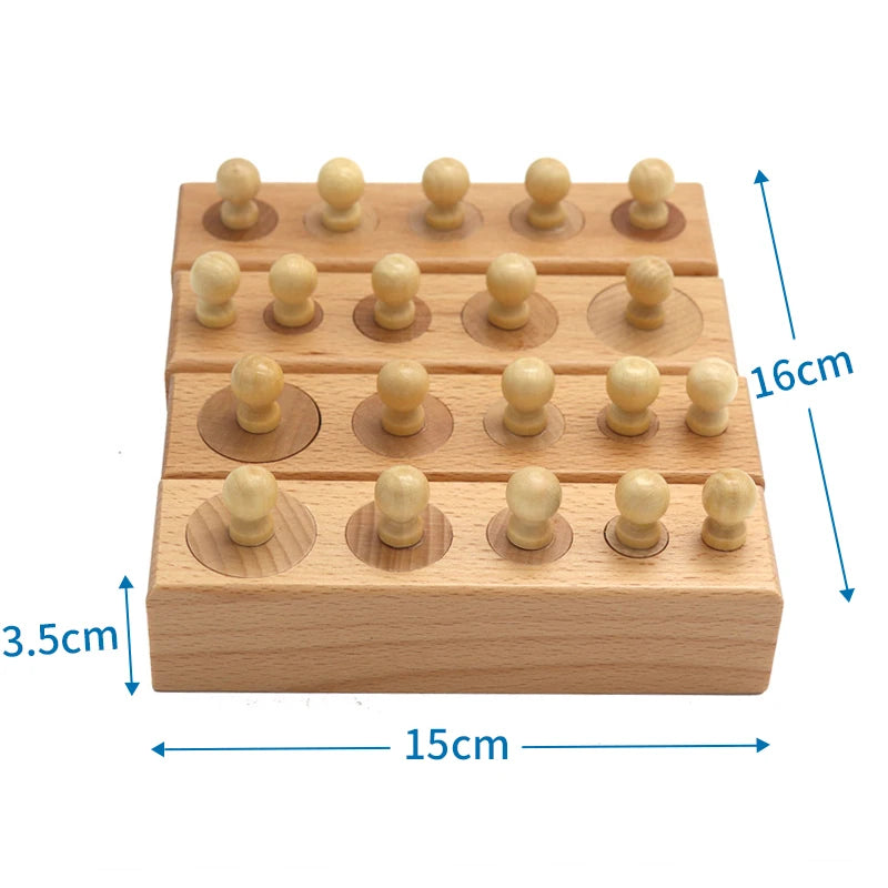 Montessori Cylinder Socket Puzzles Teeny Pandas