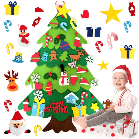 Montessori Felt Christmas Tree + Free Fairy Lights Teeny Pandas