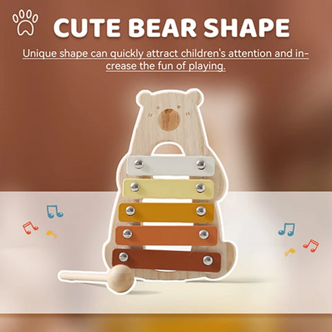Montessori Wooden-Bear Xylophone Teeny Pandas