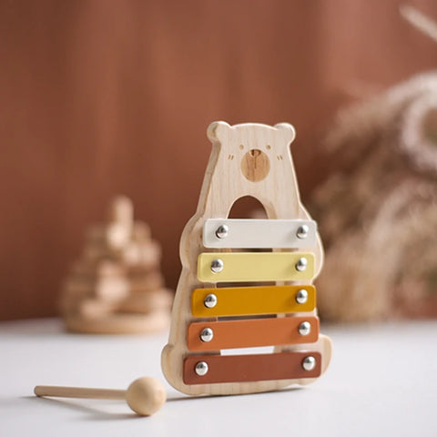 Montessori Wooden-Bear Xylophone Teeny Pandas
