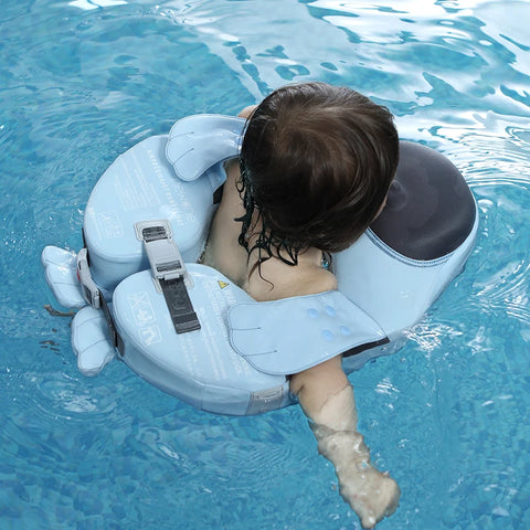 Blue Baby Swim Float - For Safe and Fun Swimming Experience! Teeny Pandas