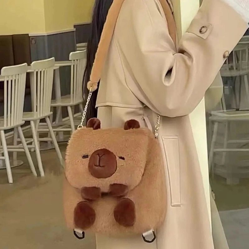 Adorable Capybara Plush Shoulder Bag for Kids - Cute and Stylish! Teeny Pandas