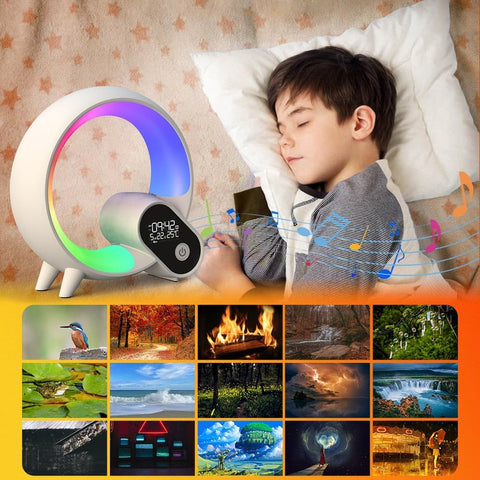Kids Gentle Sunrise Alarm Clock - Wake Up to a Peaceful, Gentle Sunrise! Teeny Pandas