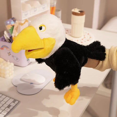 6-Style Toucan Hand Puppet Plush Toys – Parrot, Eagle, Peacock, Owl, Flamingo