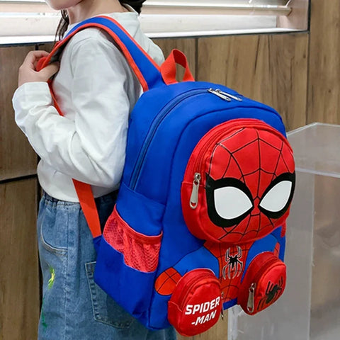 Spider Superhero 3D Stereo Backpack for Kids