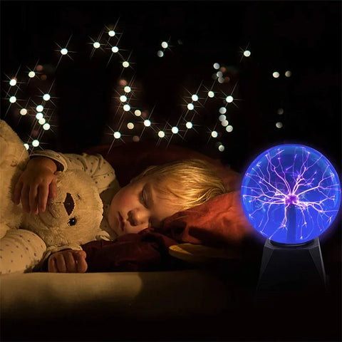 8 Inch Sound Control Magic Plasma Ball Lamp-  LED Night Light