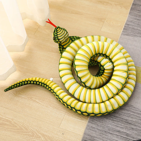 Simulated Colorful Cobra Plush Toy – Stuffed Snake Plushies