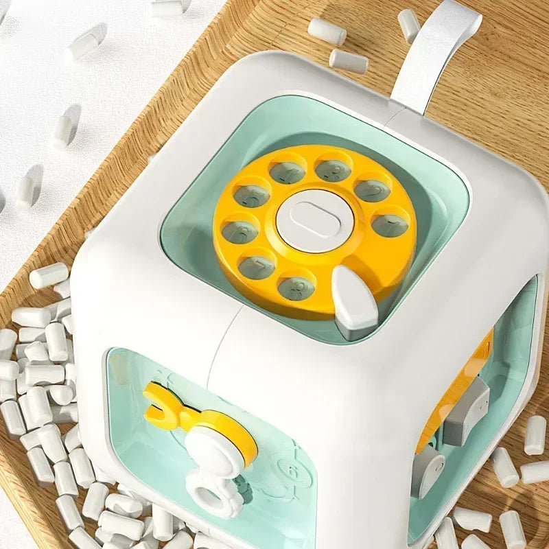 Montessori Learning Activity Cube – Engaging Developmental Toy for Toddlers Teeny Pandas
