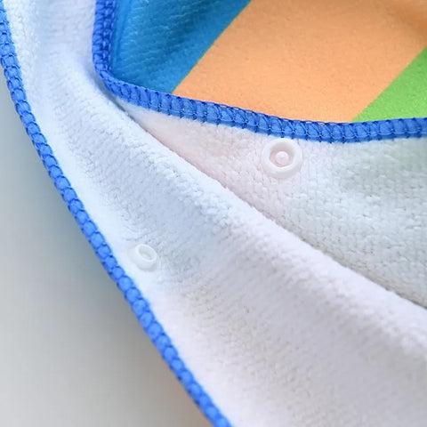 Princess Girl Beach Towel with Hood – Hooded Bath Robe for Kids
