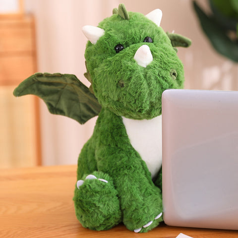 2-in-1 Green Dinosaur Plushies in a Dragon Egg