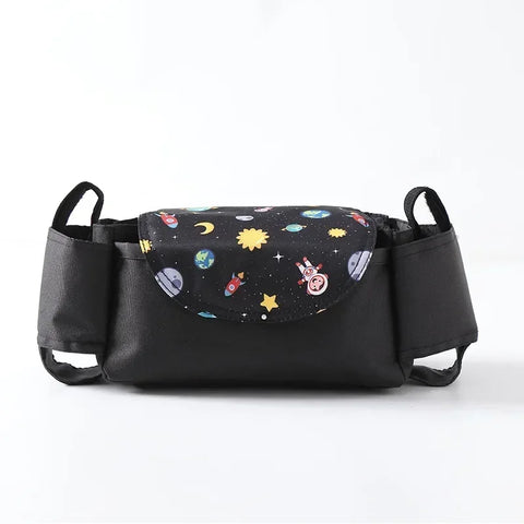 Stroller/Pram Bag Organizer - With Cup Holder Cover Teeny Pandas