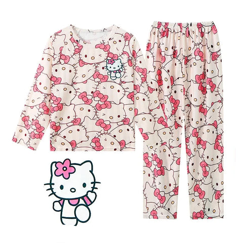 Comfortable Children's Pajama Set – Cute Cartoon Winter Sleepwear