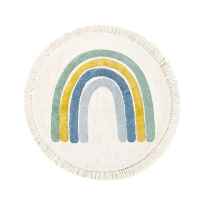 Round Tassel Kids Rug – Soft, Cozy & Stylish for Playful Spaces Teeny Pandas