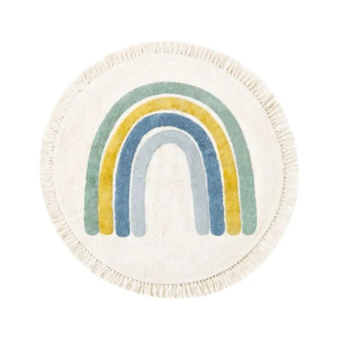 Round Tassel Kids Rug – Soft, Cozy & Stylish for Playful Spaces Teeny Pandas