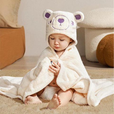 Cute Animal Baby Bath Towel with Hood - Baby Beach Towels